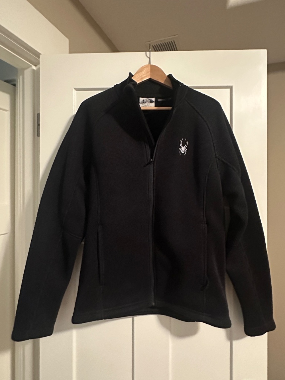 SPYDER Black Jacket and matching Black Gloves combination, NEW without tags